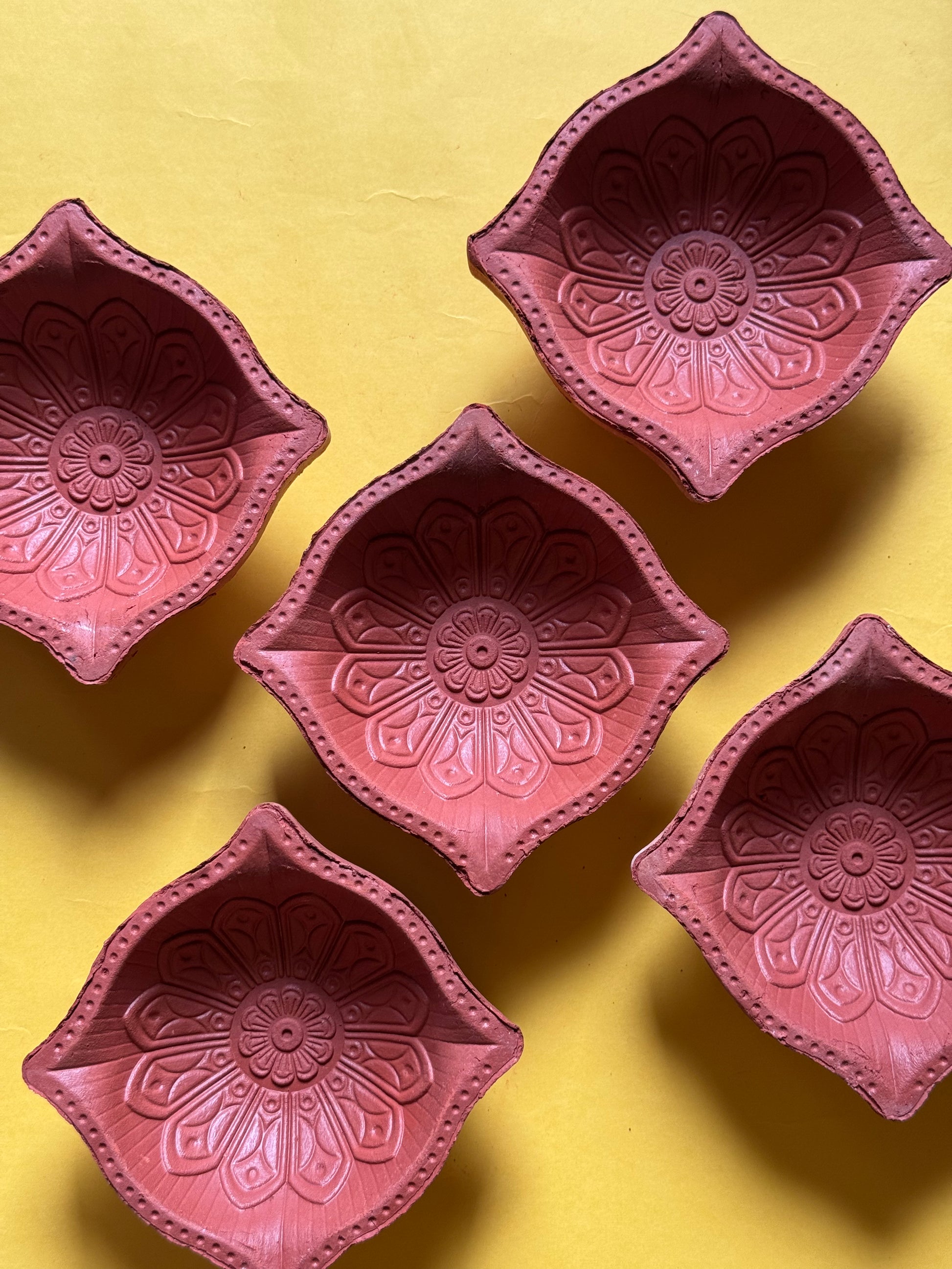 Chandra Kamal Akhand Diya Set of 4