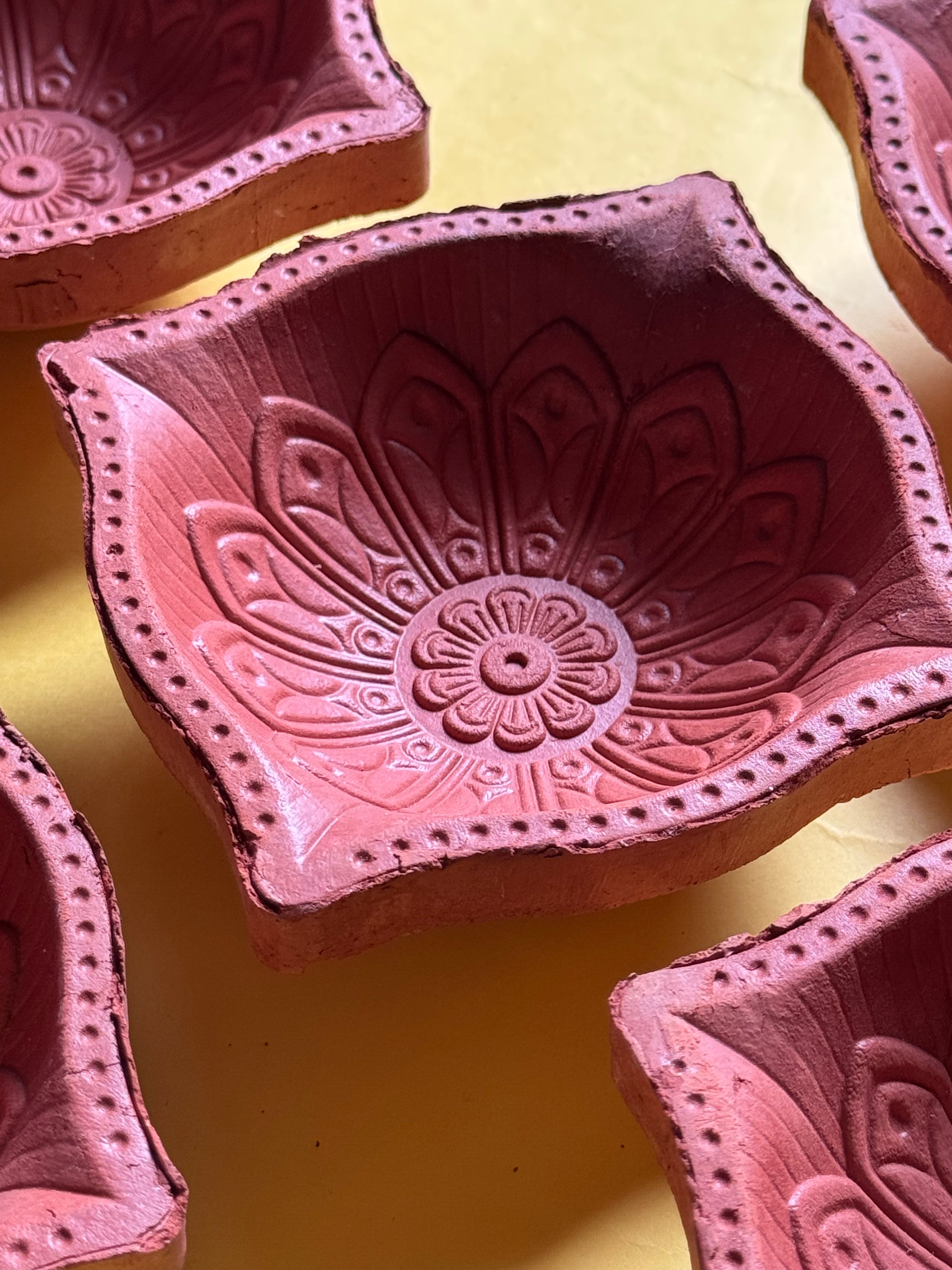 Chandra Kamal Akhand Diya Set of 4